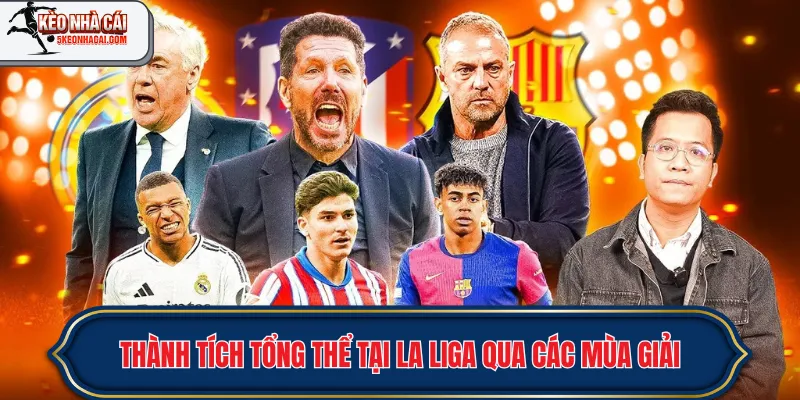 Thành tích tổng thể tại La Liga qua các mùa giải